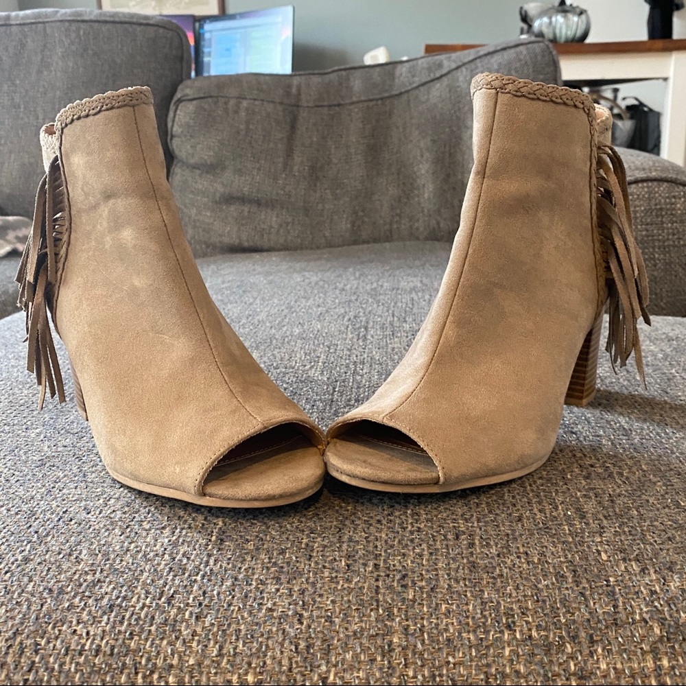 Heeled Fringe Ankle Booties - Picture 5 of 8